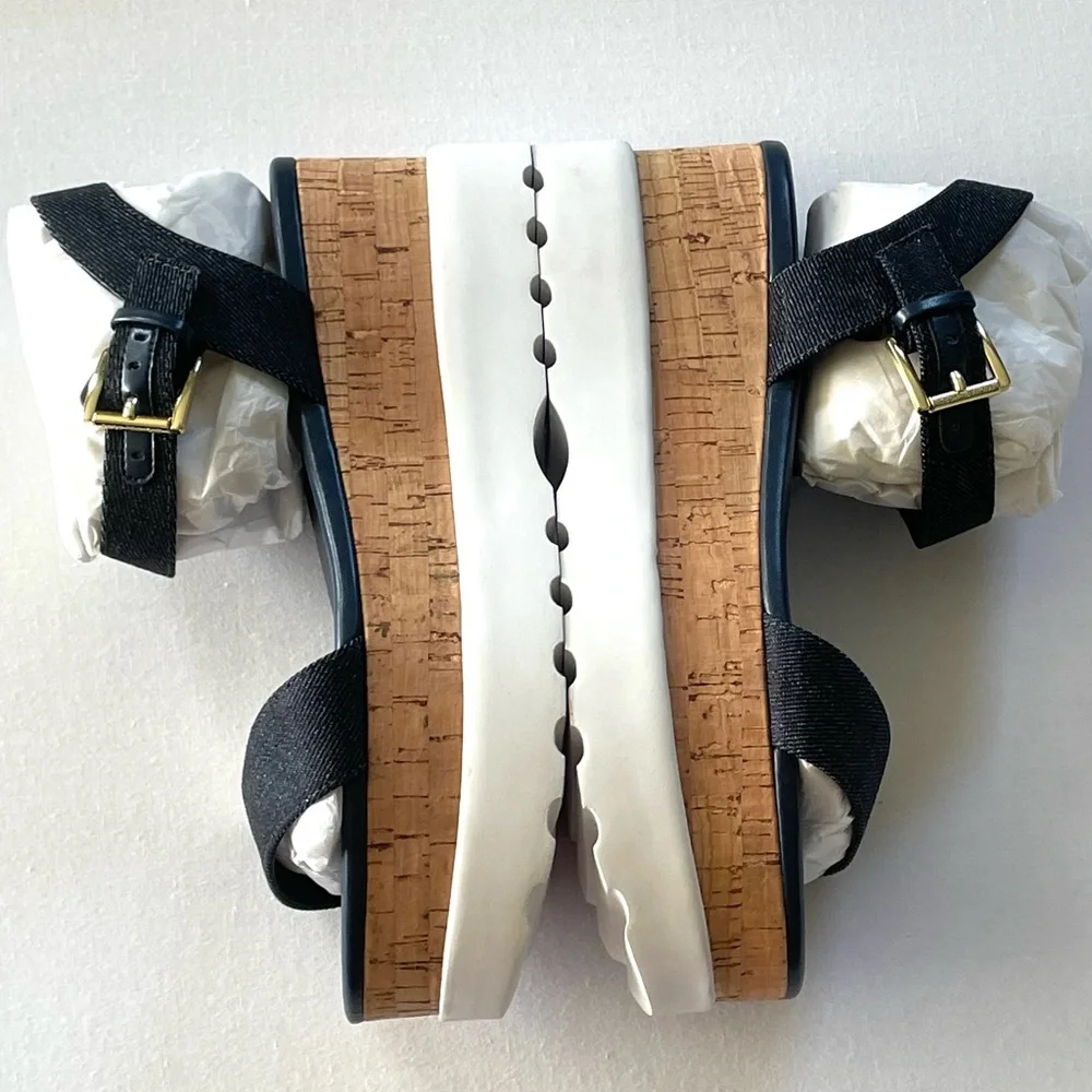 Michael Michael Kors Women's Marlon Platforms Sandals 40S0MAFS1D DK Denim PW19L
